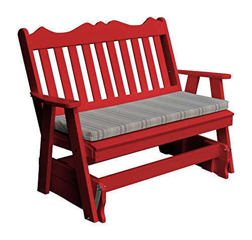 A & L Furniture Co. Royal English Recycled Plastic 5ft Glider Chair