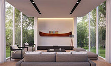 Old Modern Handicrafts Display Half Canoe Wall Art - 9 ft Multicolor