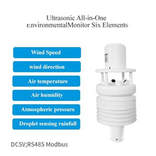 VWS006AF 6 in 1 Compact Weather Station Solar Radiation Sensor Irrigation Rain Agriculture Sensor Wind Speed Sens(VWS006AY5v)