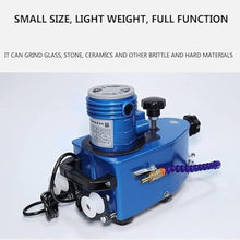 UILMLIO Electric Small Glass Edging Machine Portable Glass Edger Straight Round Bevel Edge Edge Grinder for Plexiglass Marble Stone Tile 680W