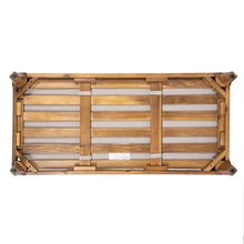 Christopher Knight Home Jack 47" Outdoor Bench with Cushion, Modern Patio Ottoman, Rectangular Bench with Solid Acacia Wood Base, Garden Bench for Patio Deck Backyard Entryway, Teak+ Beige