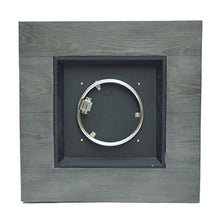 Christopher Knight Home Ellington Outdoor Square Gas Fire Pit, Grey with Wood Pattern