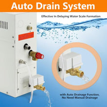 Ofyphth Stainless Steel Steam Shower Generator, Steam Sauna Generator Kit, 3-21kw Optional, Fast 3–5 Min Heating, Auto Drain System, 77–131℉, for Home Spa Bathroom. 6KW