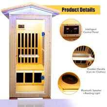 EPOFIT 1 Person Far Infrared Sauna with Bluetooth Natural