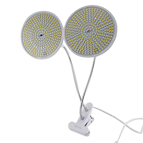 LED Grow Light Plant Bulb Vegetable Flower Cultivo Growing Greenhouse Hydro Sunlight Phyto Lamp Indoor Grow Box (Size : Single Head) (Dual Head)