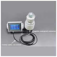 CVGfko Temperature Humidity Noise PM2.5 Pressure Light Rainfall Ultrasonic Weather Station with Portable Display