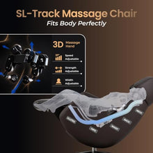Osaki Milan 3D Recliner Relax Chair l Precision 3D Mechanism l Leg Vibration Massage l 300° Swivel l 3 Stages Zero Gravity l SL-Track System l Back Heating Therapy (Golden Chestnut)