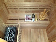 MCP Sauna Canadian Hemlock Wood Indoor Sauna Spa 60" 2-3 Person Wet/Dry Heater