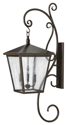 Hinkley Trellis Collection Four Light Outdoor Wall Mount Regency Bronze