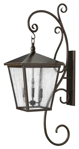 Hinkley Trellis Collection Four Light Outdoor Wall Mount Regency Bronze