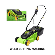 1600W High-Power Commercial Electric Lawn Mower Lawn Machine Small Lawn Mower Multi-Function Hand-Push Weeder for DIY Use