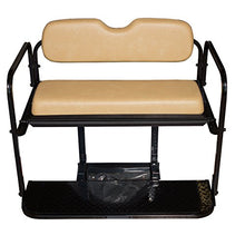 Performance Plus Carts EZGO TXT Golf Cart Flip Folding Rear Seat Kit Tan