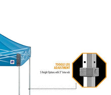 E-Z UP Endeavor Instant Shelter Canopy, 10' x 10', Octagonal-Legged Aluminum Frame, Professional Grade Black Top, 100 Sq' of Shade