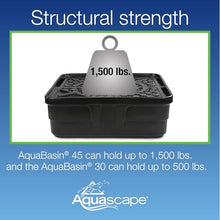 Aquascape AquaBasin 45 Fountain and Water Feature Basin for Landscape and Garden, 98 Gallon, Black, 78224