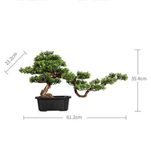 YXIANG56Q Fake Plants 24'' Large Artificial Bonsai Tree in Ceramic Pot, Potted Fake Greenery Plants Decoration for Home Office Living Room Bonsai Tree