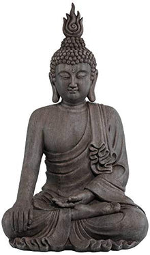John Timberland Sitting Buddha 42" High Gray Indoor-Outdoor Large Statue