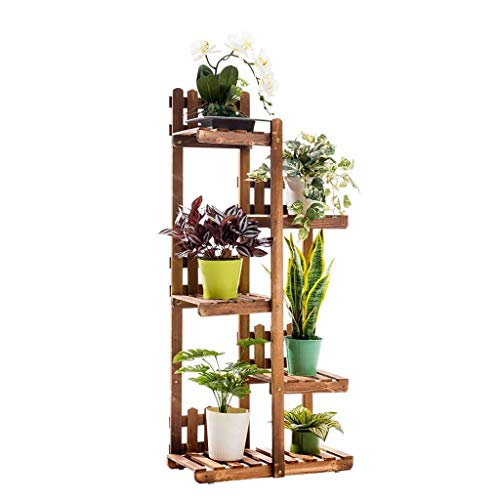 MIIKHI Plant Stand Multi-Layered Flower Stand with Healthy Natural Materials Floor-Mounted Balcony Storage Frame Natural Home Decoration Flower Pot Stand