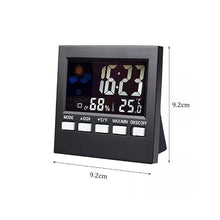 ABS Weather Station with Time Voice-Controlled Thermometer Hygrometer Background Light