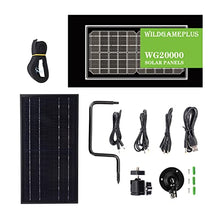 Trail Camera Solar Panel Trail Camera Solar Panel 20000mAh Solar Panel Complete Kit 12V Solar Cell Charger Monocrystalline Solar Power Pack Photo Trap for Hunting Camera (Colour: WG20000) (WG20000