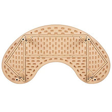 BizChair Half-Moon Adjustable Activity Table Natural