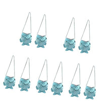 8 pcs Planter Fish Decoration Container Flowerpot Metal Creative Iron Shaped Flower Holder Pendant Wall Suspension Decor Arrangement Basket Art Hanging Wall-Mounted Rack (As Shownx5pcs 18X7CMx5pcs)