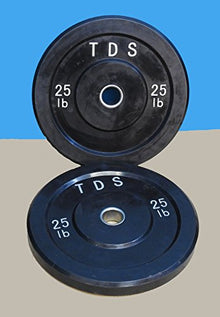 TDS Premium Quality Virgin Rubber Bumper Plate Set for CrossFit Training