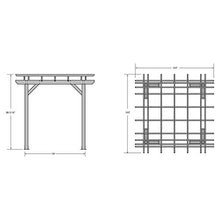 highwood Bodhi Made in America Bodhi 8 x 8 Pergola, Coastal Teak