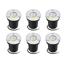 QICBYING 6PCS LED Beam Spotlight - Underground Light LED, AC85-265V COB Garden Landscape Lights, IP65 Waterproof Recessed Buried Lights, for Outdoor Park Driveway Lighting(White,30W)