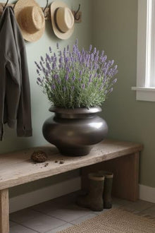 Garden Artisans 'Arzu' Solid Brass Urn Planter – 24in Dia. x 20in H