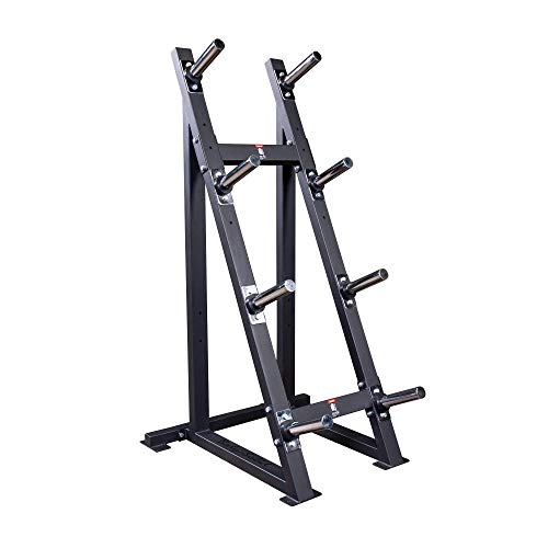 Body-Solid High Capacity Olympic Plate Rack Black