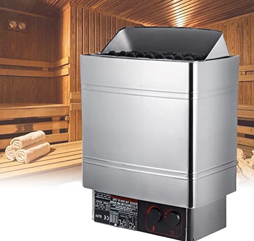 XQZMZSCP Home Sauna,Sauna Heater Electric Sauna Stove Stainless Steel Dry Steam Bath Sauna Internal Control 200V-240V for Home Hotel Sauna Room (6KW)