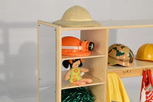 Wood Designs Baltic Birch Toddler Dress-Up Station with Mirror & Hooks