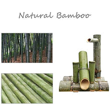 ERoomQ Bamboo Fountain Decor,Bird Bath Fountain,Water Feature Waterfall with Pump,Outdoor Garden Decoration(80cm)