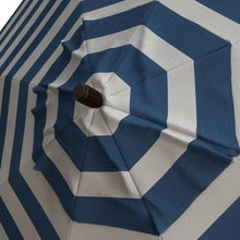 OROTLECT 11 Foot Bronze Patio Umbrella With Aluminum Ribs Crank Lift In Cabana Regatta Sunbrella