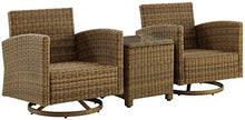 Crosley Furniture Bradenton 3-Piece Swivel Rocker Chair Set