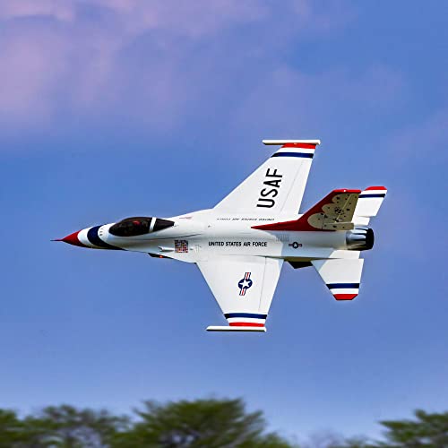E-flite F-16 Thunderbirds 80mm EDF RC Airplane BNF White