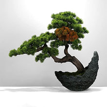 BABETT Artificial Small Bonsai Tree Simulation Bonsai Cliff Cypress Welcoming Pine Green Plant Bonsai Home Living Room Office Desktop Porch Decoration Living Room Fake Plant Greenery Decor