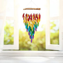 Colorful Wind Chimes Wall Hanging Chime Outdoor Maple Leaf Wind Chimes Window Courtyard Gardening Decor