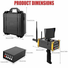 ERICAT High Definition Screen Underground Treasure Scanner, Gold Detector Metal Detector Underground Metal Scanner, Search Range 99m & Detection Depth 16m, Precise Positioning for Gold, Silver