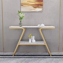 FUFU Coffee Table Living Room Entrance Table Wrought Iron Porch Cabinet Shelf 23.6×118×31.4 Inches