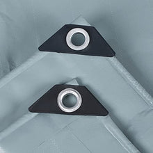 Heavy Duty Waterproof Tarpaulin, Outdoor Tarp Sheet With Grommets 0.5mm Thick Outdoor Patio Furniture Covers Tear Resistance For Truck Car Boat Camping Emergency Rain Shelter ( Color : Light grey , Si