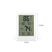 ASWRTYJO ABS Digital Electronic Thermometer Hygrometer The Indoor Large Screen Displays Simultaneously