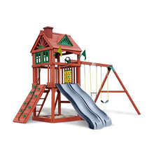 Gorilla Playsets Double Down II Wood Swing Set Redwood