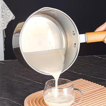 FJIESGKQ Uncoated Stainless Steel Milk Pot Household Complementary Food Small Pan Fried Instant Noodles