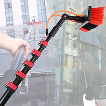 WZFANJIJ Window Cleaning Brush Water Fed Pole Kit Solar Panel Cleaning Equipment Tool Photovoltaic Module Cleaning Tool The Length of The Telescopic Rod Can Be Adjusted Freely,30FT/9M