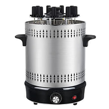 Dntum Multi-Function Vertical Rotisserie Oven, Electric Grill Smokeless, Broil Roasting Kebab Rack, Rotating Oven Barbecue Grill, with Timing Function, for Commercial and Home Use