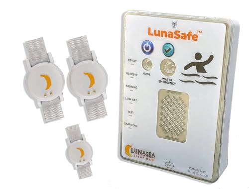 LunaSafe Child/Pet Immersion Pool Alarm/Water Alarm Kit with 3 Transmitters