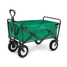Heavy Duty Folding Garden Trolley Cart - Versatile Outdoor Shopping & Transport Cart for Camping, Fishing, Beach, with 4 All-Terrain Wheels - Heavy Load Capacity