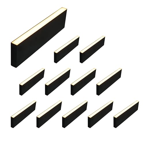 LUMENGY 0.5x9 Inch Paver Light 2700K Warm White Waterproof IP67 (12-Pack)