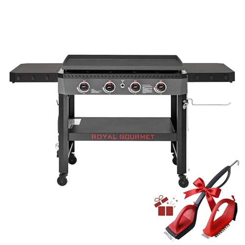 Grills House GB4005 34-Inch 4-Burner Propane Gas Griddle Black
